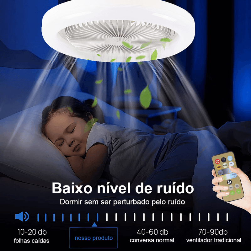 (COMPRE 1 LEVE 2) Luminária LED com Ventilador | FanMaster®